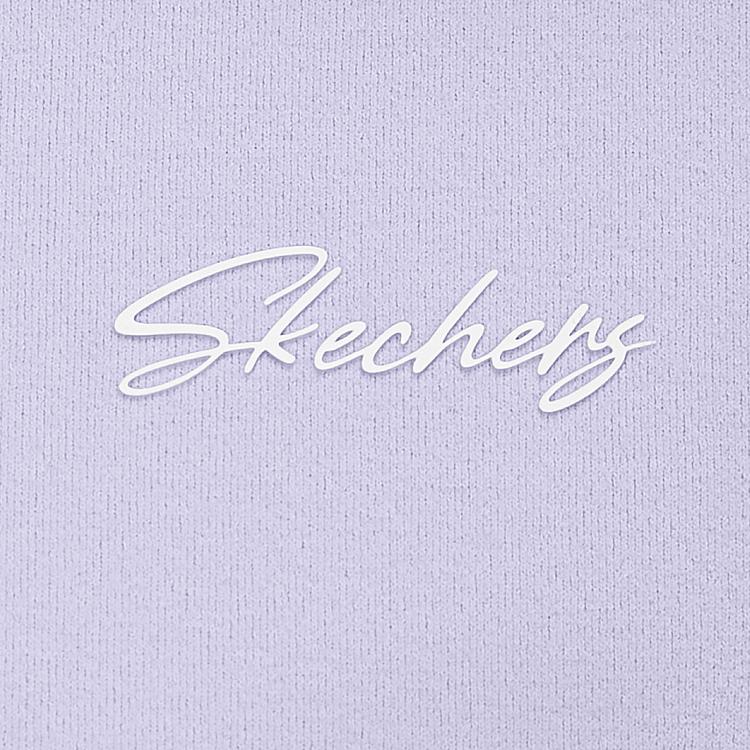 Skechers Godri Приталенная простая дышащая рубашка-поло с коротким рукавом для женщин Топы Каменно-лиловый P225W141-00FW