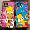 Чехол для телефона Funda для Honor X9a 70 X9 X7a 90 Lite X9c X8 8X S-simpsons Пончик