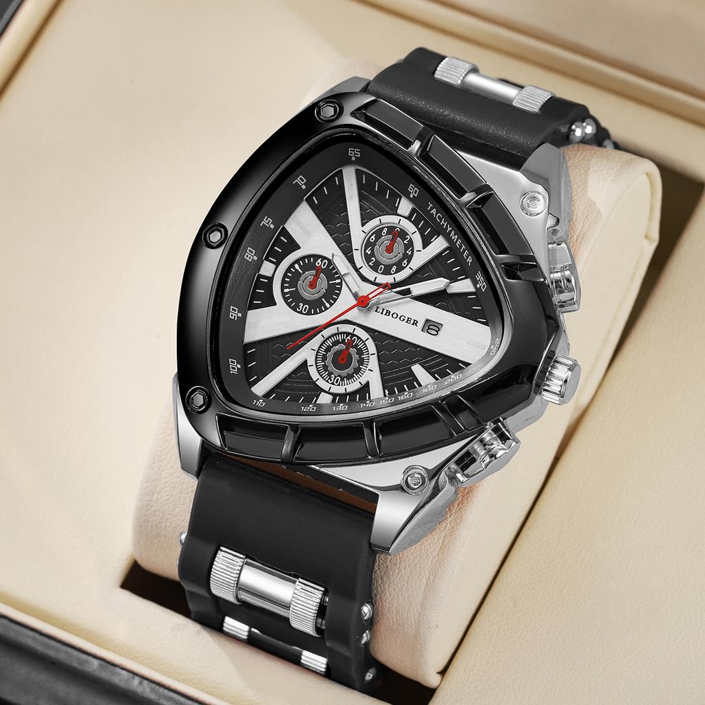 Модный силиконовый ремешок Мужские спортивные часы Повседневный арабский циферблат Мужские наручные часы с календарем Reloj Hombre(Без коробки)