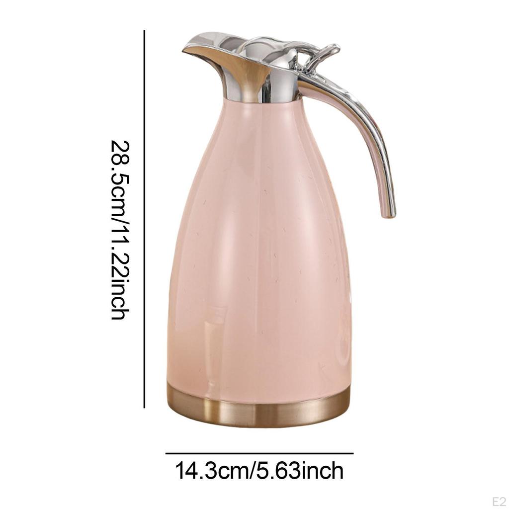 2.0 L Insulated Stainless Steel Coffee Carafe Double Walled 5.6x11.2inch Water Kettle for