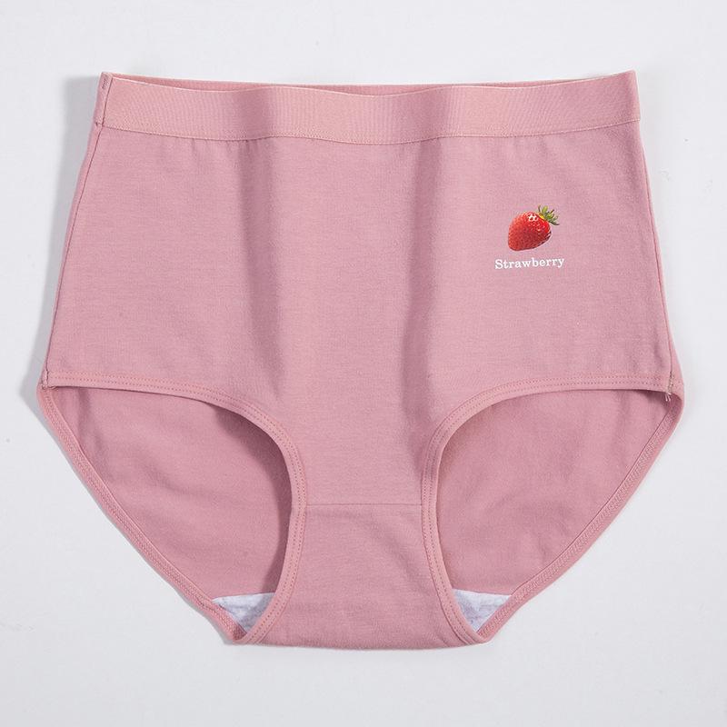 High-Waisted Pure Cotton Tummy-Control Panties for Women 200 Lbs+ - Hip-Lifting Triangle Design