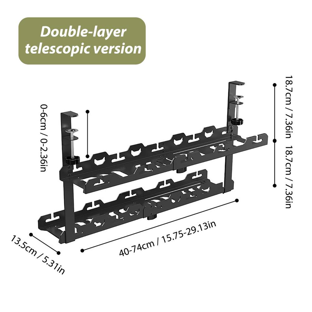 Cable Management Under Desk Cable Tray Under Desk No Drill Space Saving Under Desk Wire Management Tray For Table And Home