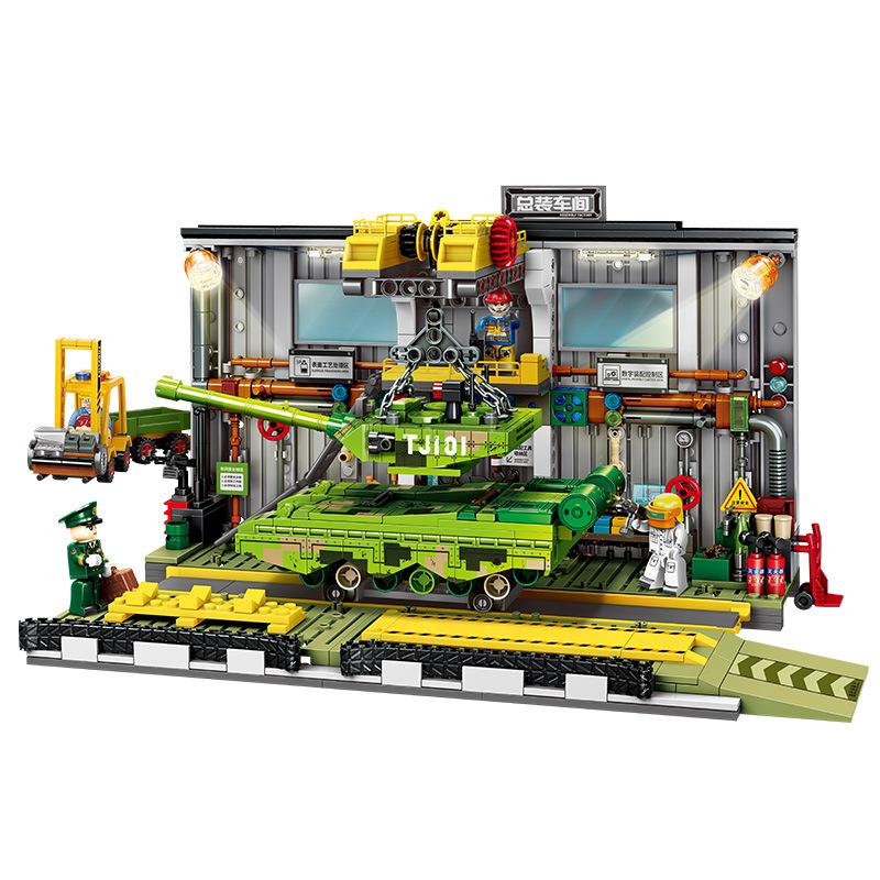 Senbao Building Blocks 99A Основной боевой танк Сборка Детские сборные военные строительные блоки Игрушки