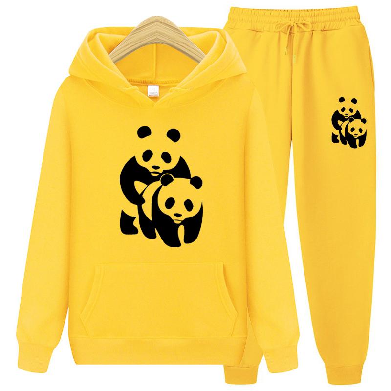 Men's Tracksuit Hooded Sweatshirts and Jogger Pants High Quality Gym Outfits Autumn Winter Casual Sports Hoodie Sets Streetwear