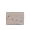 Leather Card Case with Key Ring Fifty On EUROPA GRAY Gray IL BISONTE SCC063 PI0005 GY194 [Item]