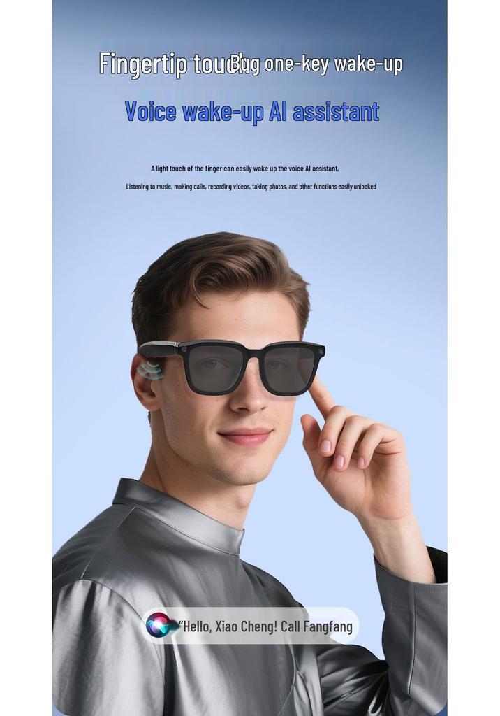 HD 800W AI Smart Glasses: Photo Recognition, Video Recording, Image Stabilization, Translation.
