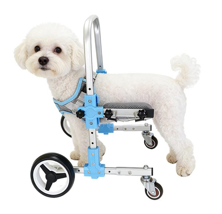 Pet Forelimb Wheelchair Breathable Small Dog Assisted Vehicle Adjustable Height Cat and Dog Forelimb Disabled Wheelchair