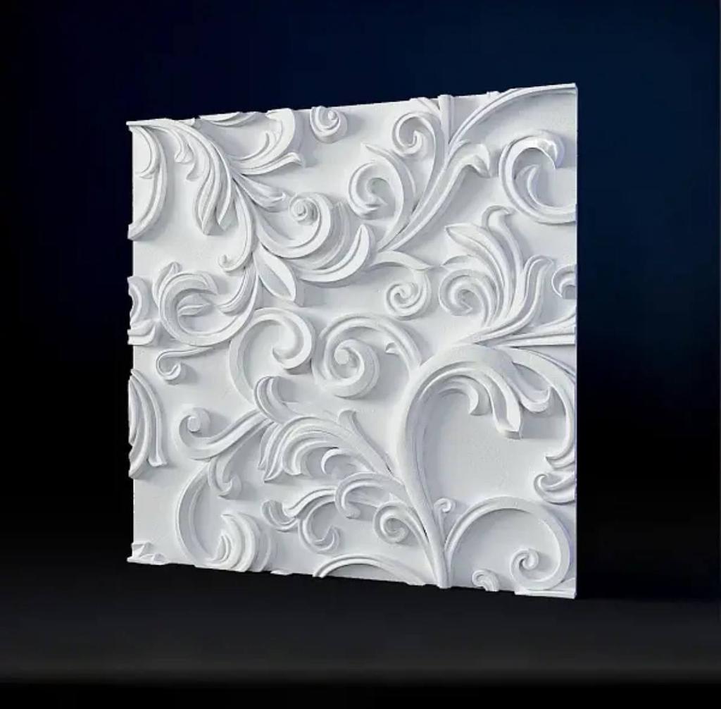 Plastic Mold for the Manufacture of 3d Panel "Art"(3D Mold for Decorative Wall Panels for Gypsum and Concrete) Wall Decor.