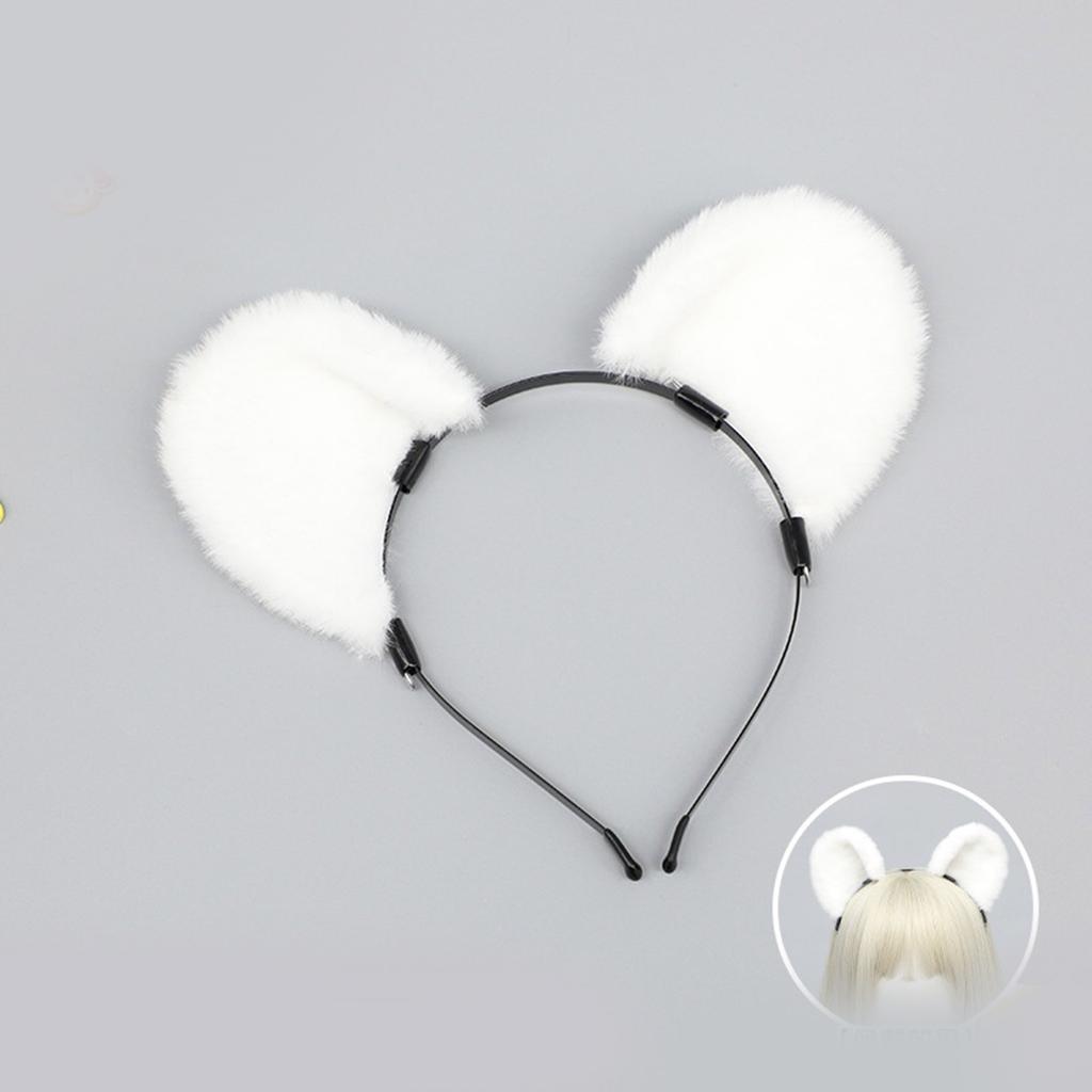 Мультяшный ободок на уши для Хэллоуина, KC Maid Hairhoop, реквизит для ролевых игр, повязка на голову, аксессуары для костюма, косплей-головной убор