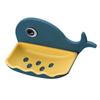 Whale Shape Soap Box Drain Soap Holder Bathroom Shower Soap Holder Sponge Storage Container Tray Bathroom Accessories
