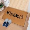 Welcome Sweet Home Pattern Printed Floor Mat Door Mat Entrance Carpet Bathroom Absorbent Non Slip Mat Kitchen Door Mat