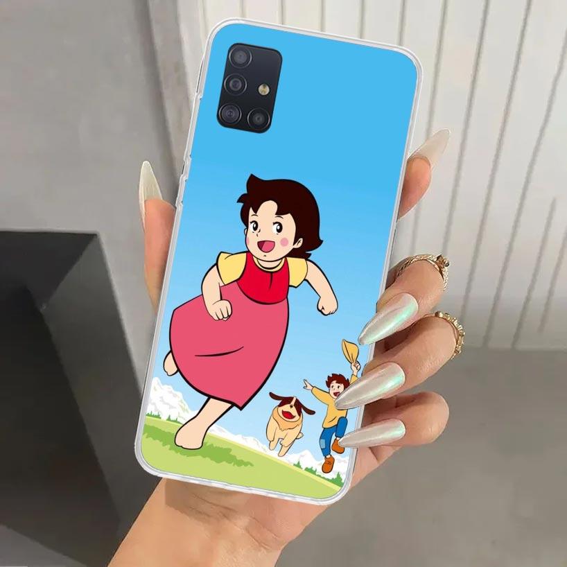 Heidi Cute Cartoon Phone Case for Samsung Galaxy A52 A32 A22 A12 A02S A50S A30S A10S Note 20 Ultra 10 Plus S10 A31 A20 A71 A72 G