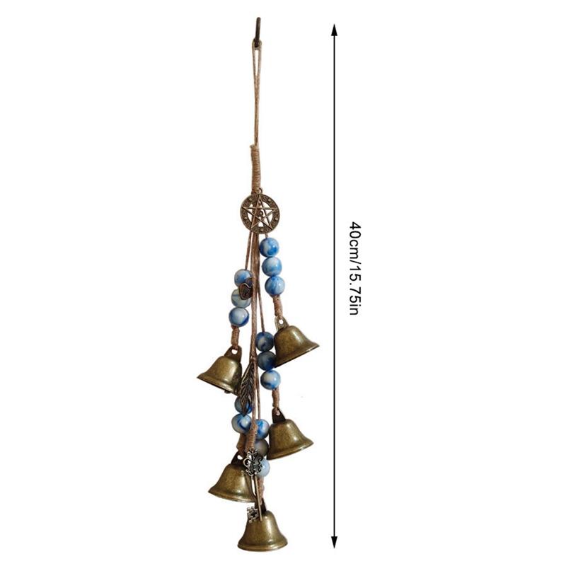 Witch Bells Outdoor Metal Wind Chimes Yard Garden Hanging Ornament Magical Wind Chimes Witch Bells Protection For Door Knob Hang