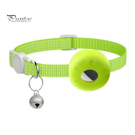 Ошейник-трекер для кошек со светоотражающими полосками, водонепроницаемый регулируемый ошейник безопасности для домашних животных, ошейник-локатор для кошек, чехол для маленьких, средних и больших кошек