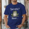 Unisexs Fun Frog Animal Tshirt Sarcastic Me Never Humorous Quotes Casual Unisex Y2k Tops Fashion Crewneck Male Tees
