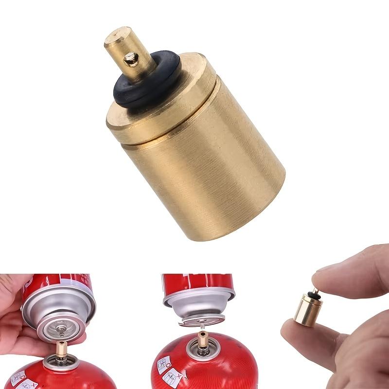 1 Gas Refill Adapter Filling Butane Canister Outdoor Camping Stove Gas Cylinder Gas Tank Burner Accessories Mini Inflation Valve