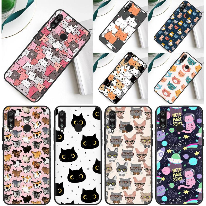 Чехол для Huawei Nova 7i 8i 11i 12i 12s 9 10 SE Y91 Y90 Y60 Y70 Y72 Y61 P30 P40 Lite P60 Pro с милым рисунком котенка