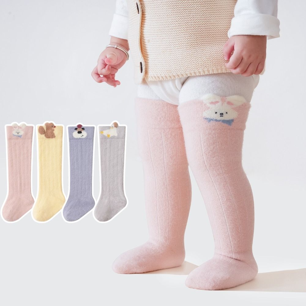Warm Newborn Long Socks Thicken Toddler Socks New Baby Knee High Socks for 0-3 Years Old