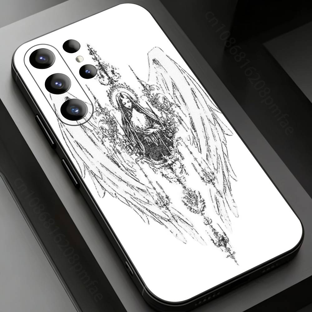 Чехол для телефона с готическим крестом для Samsung Galaxy S24, 25, 26, 23 22, 21, S20 Plus Ultra FE, мягкие чехлы fundas