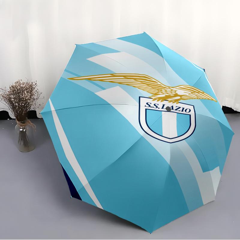 Printed Lazio logo Folding Umbrella,Outdoor,Leisure,And Travel Umbrella,Durable Umbrella Fabric,Birthday And Holiday Gift