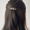 oar Classic Cameo Point Hair Barrette [BeigeLeopard]