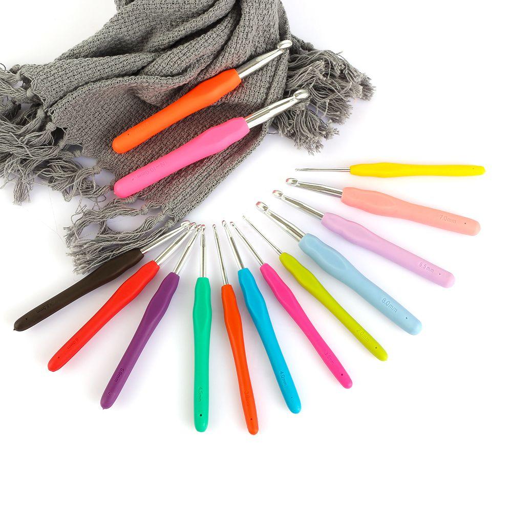 2.0-10mm New DIY Craft Tools Crochet Hook Knitting Needles Aluminum Weave Yarn