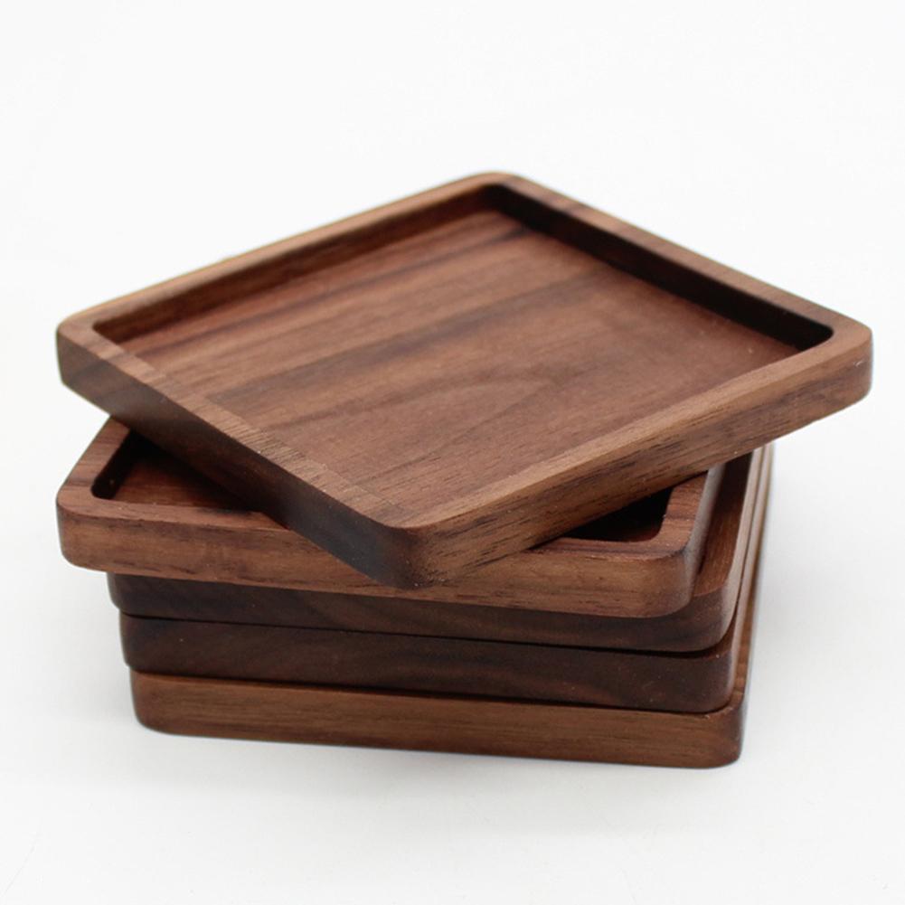 Wooden Heat Insulation Placemat Tea Coasters Cup Holder Mat Pads for Coffee Drinks
