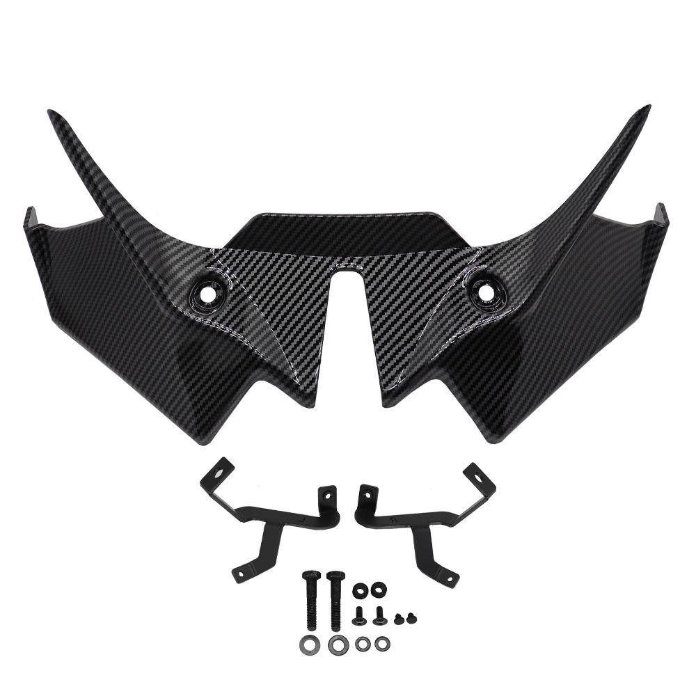 For Kawasaki Z650 Z 650 Z650 2020-2025 2025 Motorcycle Front Spoiler Wing Deflector Frontal Downforce Winglet Fairing Spoilers