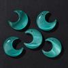 1pc 22x25MM Natural Quartz stone Moon Shape Pendant Charm DIY Necklace Earring Jewelry Decoration