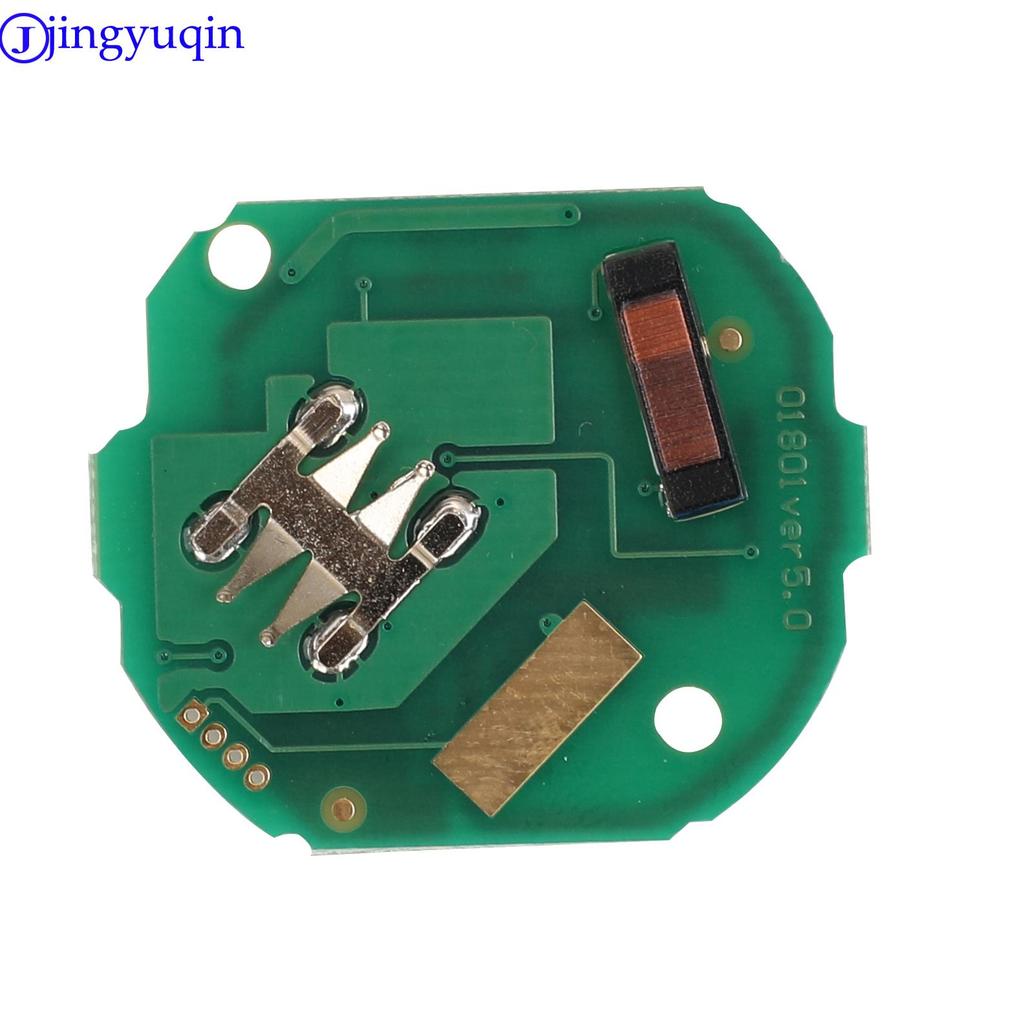 Jingyuqin Remote Key Case Cover Keyless Entry Fob 3/4 Buttons For MERCEDES BENZ Smart Fortwo 451 FSK 434MHZ Remote Car Key