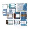10Pcs Window Frame Stickers Hollow Out Multifunction Decorative Window Frame Collage Card Stickers