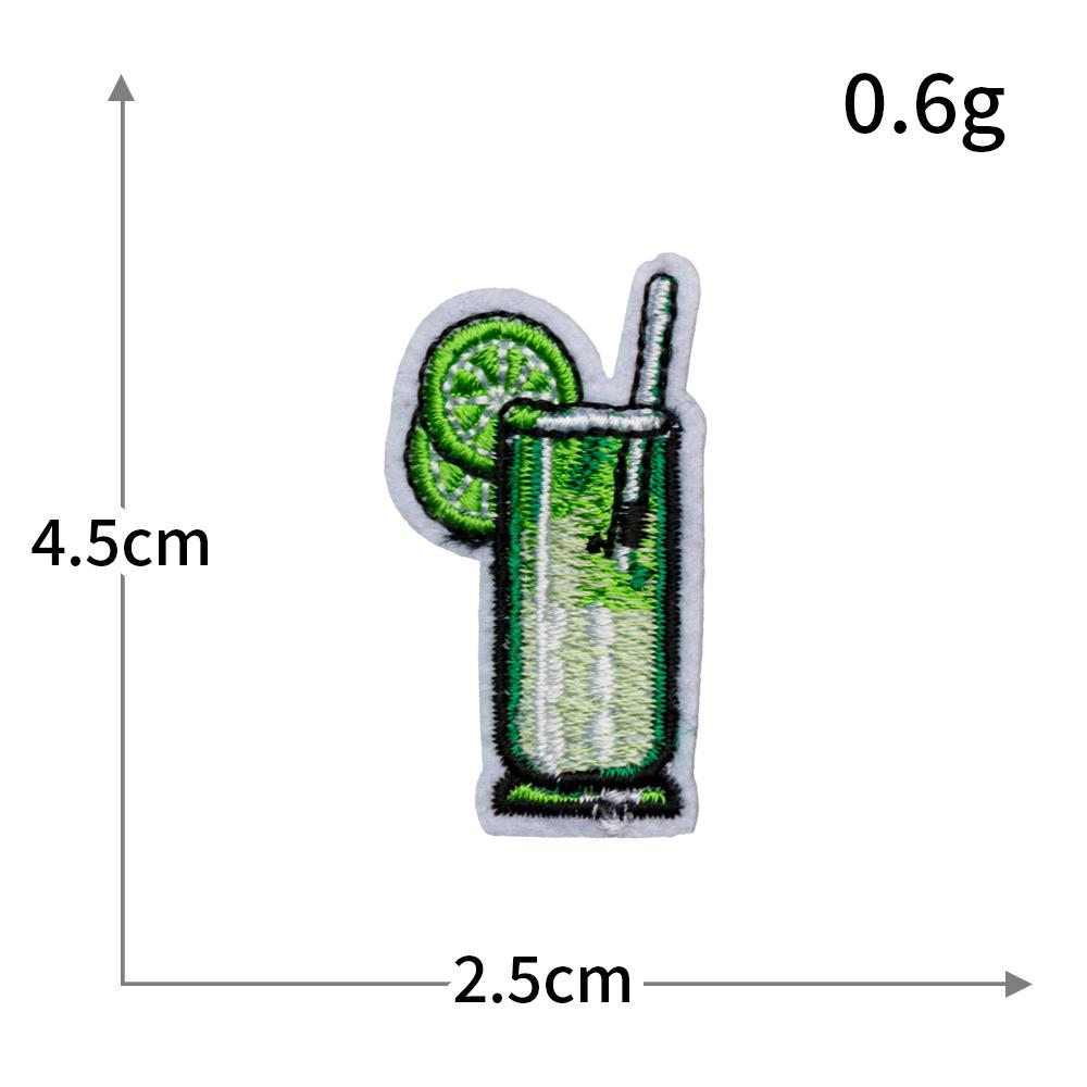 Green Series Cartoon Computer Embroidery Frog Green Plant Embroidery Cloth Sticker Hot Melt Adhesive Ironing Paste Diy Clothes Supplement