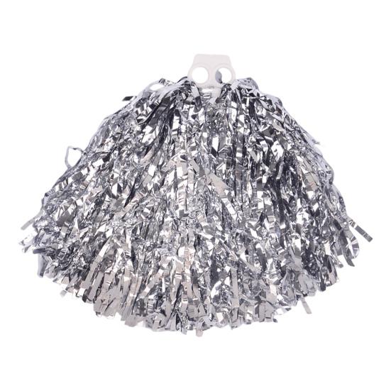 Металлизированные помпоны для чирлидинга, помпоны с ручкой, аксессуар для костюма чирлидера для командного духа