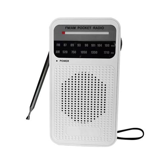 Портативное AM/FM-радио с динамиком, чистым стереозвуком, портативное радио на батарейках с разъемом для наушников 3,5 мм