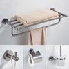 Bathroom Accessories Gray Towel Rack,Bathroom Shelf,Paper Holder,Towel Holder,Toilet Brush Holder SUS 304 Bathroom Hardware
