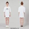 NOVENTA-K Oversized Round Short Sleeve T-Shirt White