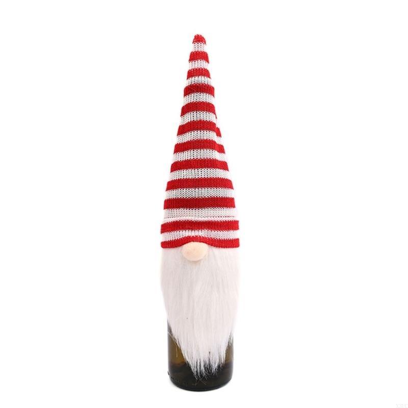 Holiday Wine Bottle Cover Santa Design User Friendly Decoration Family Activity Craft Item X3UC