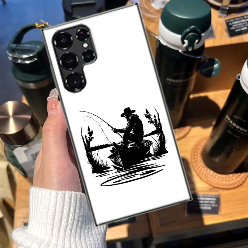 Fishing on a Fisherman's Boat Cases Phone Case for Samsung Galaxy S26 Ultra S25 Edge S24 S23 FE S21 Plus S20 S22 Cover TPU Capa