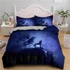Комплект постельного белья с 3D рисунком волка, пододеяльник с животным принтом, наволочка, 2/3 предмета, подходит для ткани из микрофибры, мягкое и удобное украшение для дома