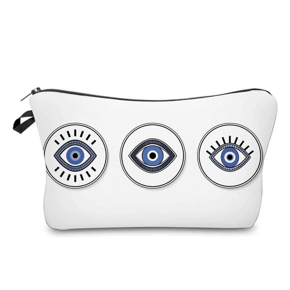 New Cross-border Printed Devil Eye Clutch Bag Ladies Multi-functional Travel Organizer
