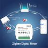 80A Tuya ZigBee Умный счетчик энергии Солнечная PV Производство энергии Потребление Двунаправленный мониторинг Счетчик 2CT Управление через приложение
