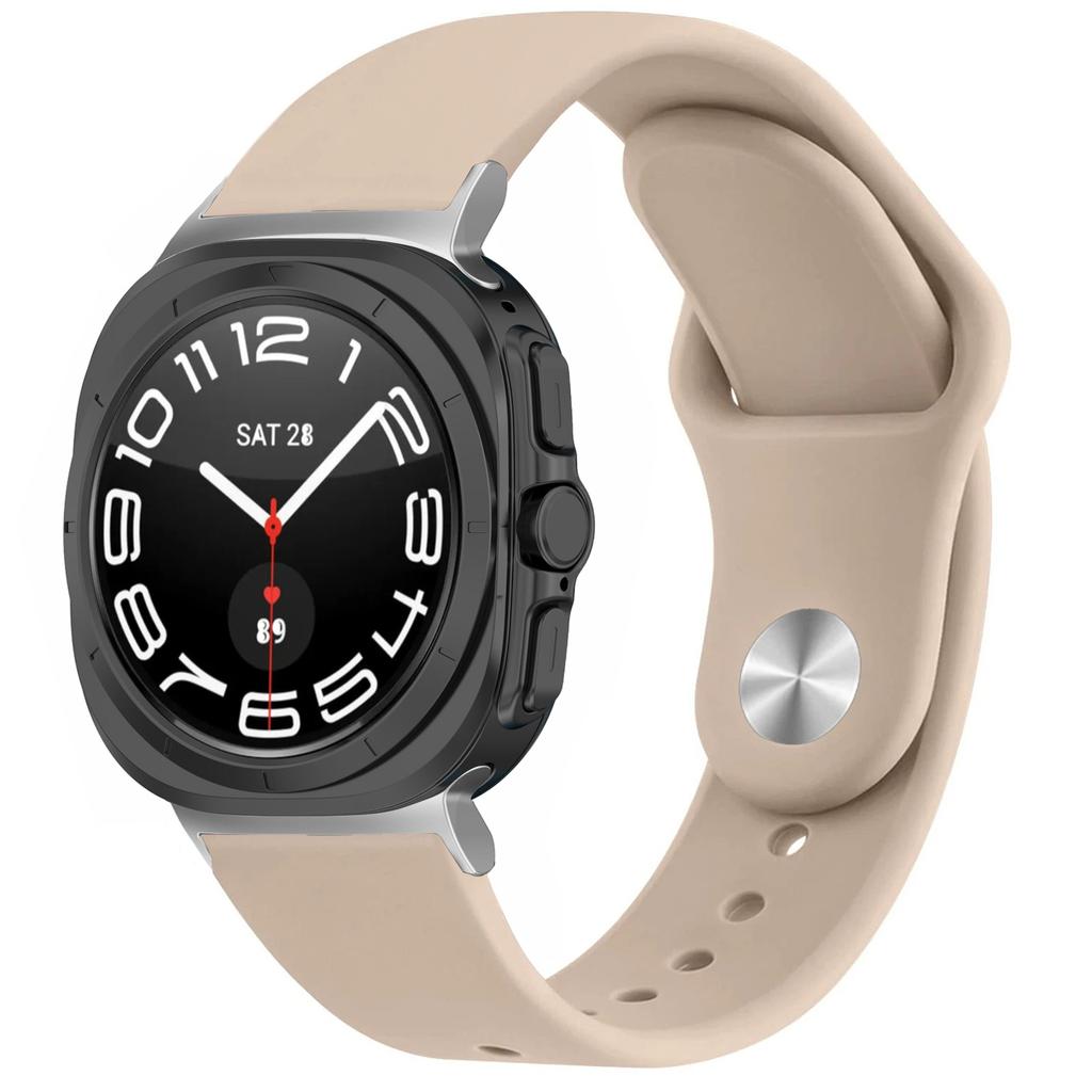 Спортивный силиконовый ремешок для Samsung Galaxy watch 7 ultra Ремешок 47 мм Аксессуары correa Браслет galaxy watch 7 FE 44 мм 40 мм 40 ремешок
