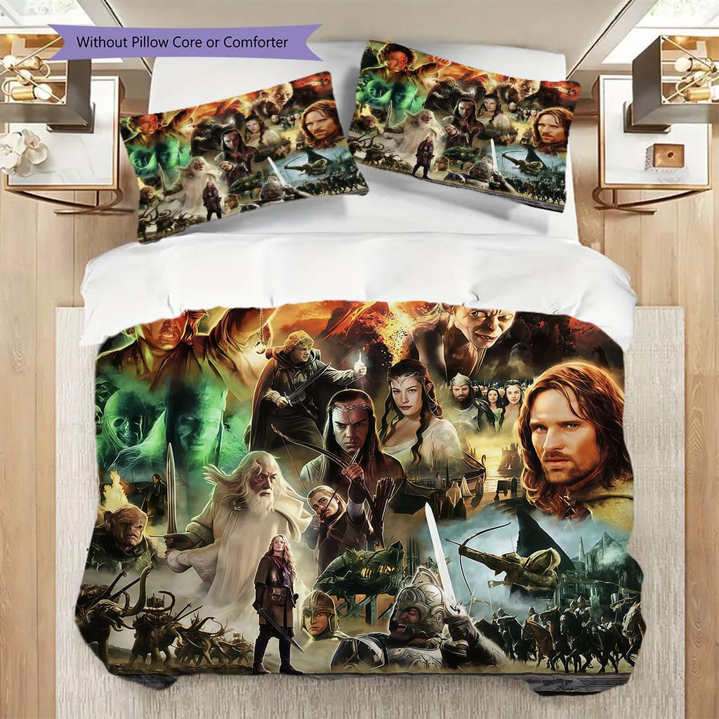 Hobbit Theme Comforter Set Threepiece Set 1 Duvet Cover 2 Pillowcase Without Core Bedding Set Duvet Cover And Pillowcase