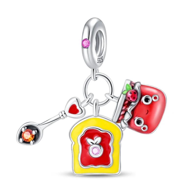 Серия «Креативная семейная жизнь» Швейная машина Ткачество Будильник Фен Шармы Бусины Подходят для DIY браслетов Медь