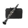 Clarinet ABS 17 Key bB Flat Soprano Binocular Clarinet with Cleaning Cloth Gloves Reeds Screwdriver