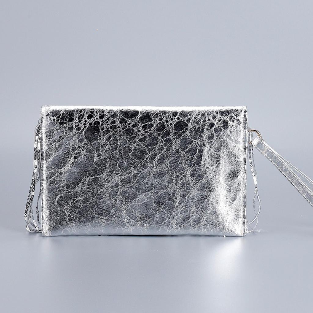 Women's Sequins & Fringe Evening Clutch - Bohemian Unique Woven Straw Beaded Handbag with Luxury Texture for Wedding & Party Outfits