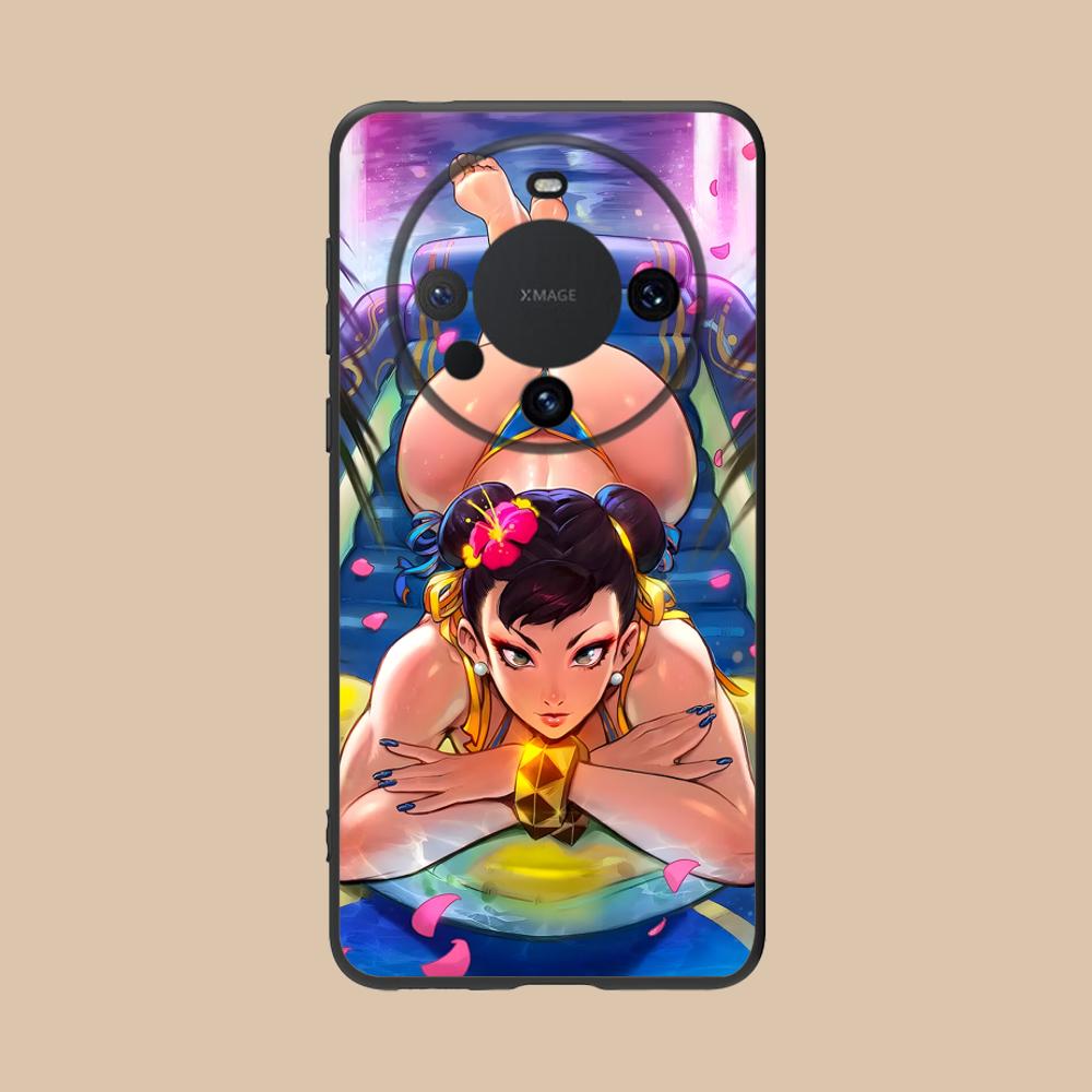 Чехол для телефона Street Fighter Chunli для Huawei Mate 60 50 40 30 20 10 Pro Plus Lite E 5G Цветной Печатный Чехол Обложка Роскошный
