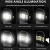 Solar LED Portable Solar Work Lights USB Rechargeable 6 Modes Flashlight Hand-held Searchlight Power Pack COB Camping Torc