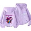 2026 Kawaii Zip Up Sweatshirts Kpop Demon Hunters Hoodie Children Clothes Kid Girl Boy Sweatshirt Zipper Hoody Baby Casual Top
