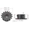 25 Chain 16 Tooth Gear Single Strand 1/4" Pitch Industrial Drive Sprocket Roller Sprockets  ISO 04C